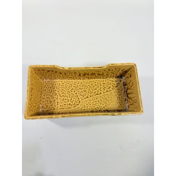 Footed Ikebana Dish Planter Japanese Drip Glaze Mid Century MCM Atomic Retro - Picture 11 of 16